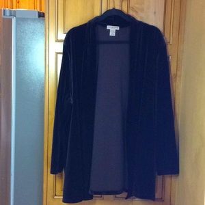 FINAL SALE PRICE Notations Brown Velvety Rolled Collar Wrap in 1X